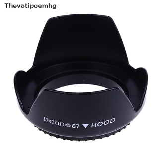 thevatipoemhg Screw mount 67mm lens hood flower crown petal shape Popular goods