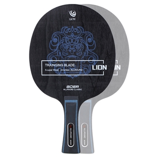 boer ping pong raqueta ligera de fibra de carbono y aryl group fibra de tenis de mesa hoja de 7 capas hoja de tenis de mesa agarre horizontal de alta calidad