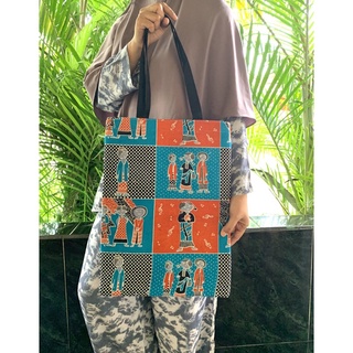 Bu Tejo & denok batik Tote Bag series