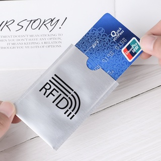 10 pzs protección Inteligente De aluminio transparente De 10 pzs antirrobo prevención De escaneo Id tarjetas bancarias estuche De tarjetas protectora Manga (7)