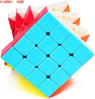 Xiaorui Speed Cube 4x4 Stickerless, cubo mágico suave 4x4x4, cubo profesional del rompecabezas, rompecabezas cerebral juguetes para niños y adultos