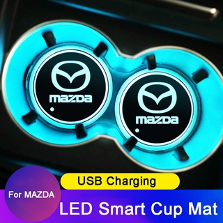 Coche de agua Cover Cover Cubierta de coche Mat Mat Agua Pad Color Colorida Luz LED para MAZDA MAZDASPEED CX-30 CX-8 MAZDA3 CX-3 CX-9 MAZDA6 CX-5 MAZDA2 (1)