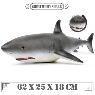 juguetes inflables de la piscina de goma suave para los niños gran tiburón blanco/regalo