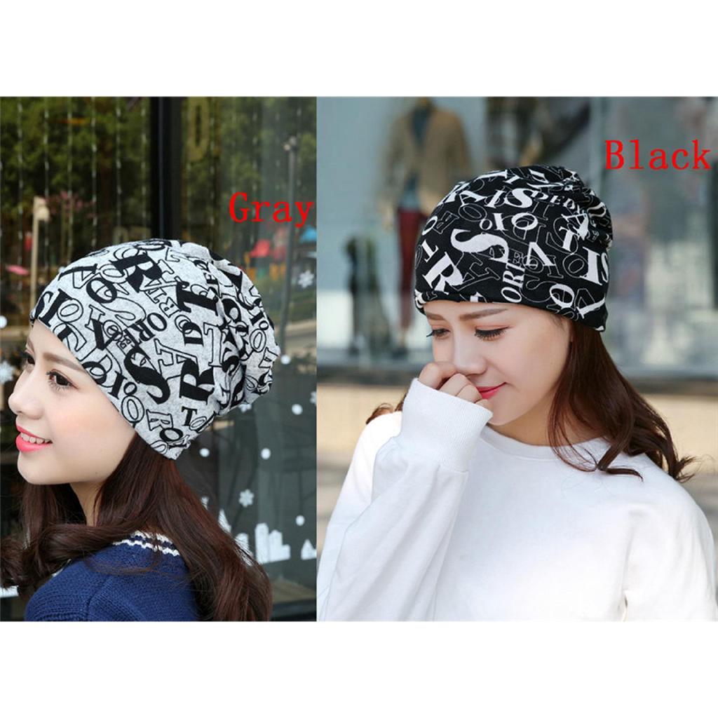 fantastictrip mujeres cálido otoño tejer algodón estilo carta sombrero de invierno señoras beanie bufanda