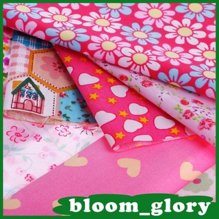 20 piezas De tela De algodón Rosa con estampado Floral Para Costura manualidades 20x30cm