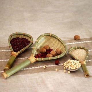Shuailu cuchara De Arroz Natural pura trenzada hecha a mano De bambú (8)