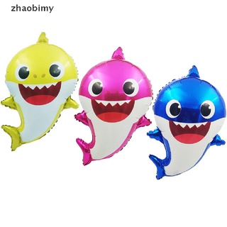 {zhaobimy} 5 piezas de decoración de fiestas de dibujos animados tiburón bebé globo Animal marino globo @ zhaobimy