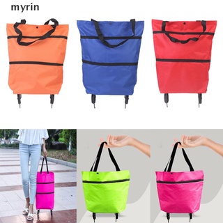myrin bolsa de compras plegable portátil con ruedas organizador de compras bolso.