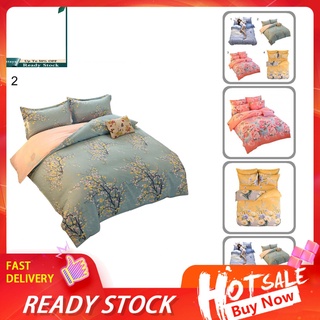Pat_ funda de almohada de algodón acogedora sábana bajera ajustable funda de edredón transpirable para el hogar