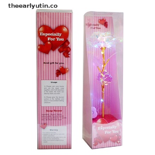 yutin new lover's lighting rose - regalo para el día de san valentín, chapado en oro rosa, flor de san valentín. (2)