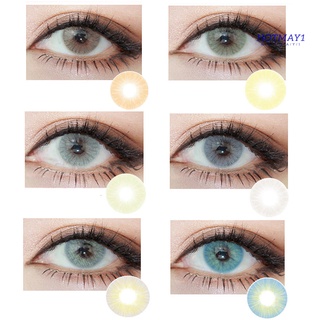 1 par de lentes de contacto de colores grandes para hombre y mujer/lentes de contacto de colores