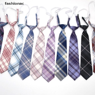 Faac Shirt Necktie College Style JK Plaid Uniform Detachable Collars Ties Apparel .