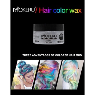 Mokeru Mackino Granny grey cera De 8 colores/Estilismo desechable para el cabello (Feixe) (6)
