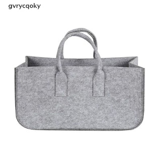 [gvrycqoky] cesta de leña grande, cesta de compras de fieltro bolsa de tela, cesta de lavandería