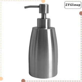 Stainless Steel Refillable Pump Bottles, Travel Shampoo Lotion Conditioner, Massage Oils, Liquid Hand Soap Dispensers - Silver
