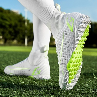 Zapatos De FúTbol Para Hombre De Alta Calidad Zapatos De FúTbol Para NiñOs FG / TF Para Exteriores Zapatos Altos Zapatos De FúTbol Antideslizantes Zapatos Deportivos Para Hombre Unisex (5)