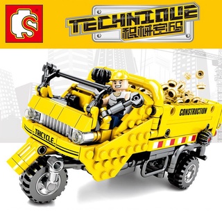 Bmz Lego kids Gifts Technic constructor 701350 491Pcs technic triciclo ingeniería vehículo construcción bloques juguetes