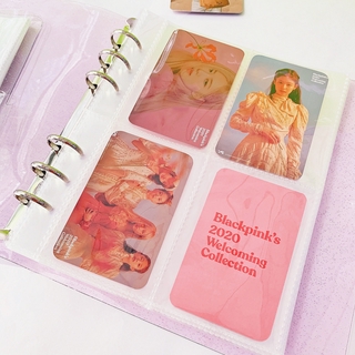 Kpop Photocard álbum 4 bolsillos 2 bolsillos Glitter cubierta de alta calidad negro rosa BTS