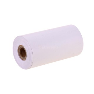 Better Poooli blanco papel térmico en blanco de larga duración rollo de papel de 22 años sin BPA 57*30 mm 3 rollos compatibles con impresora térmica Poooli