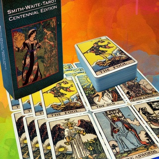 #eml smithwaite cartas de tarot 78 hojas/juegos de caja de colores embalaje