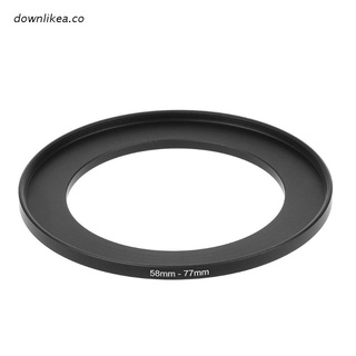 dow 58mm a 77mm metal step up anillos adaptador de lente filtro cámara herramienta accesorios nuevo