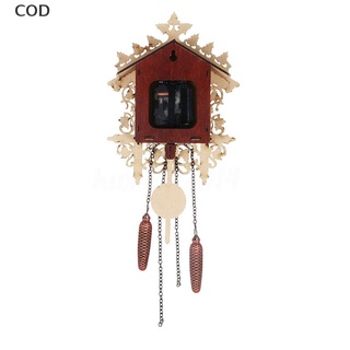 [cod] reloj de madera de cuco artesanal reloj de bosque swing pared decoración del hogar regalo caliente