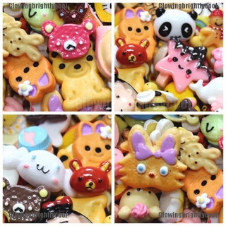 [gbc] 10 piezas lindo mini caramelo donut pan casa de muñecas miniatura pastel decoración casera [glowingbrightlycool]