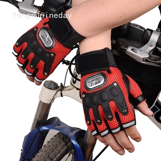 Fengwunineday - guantes de medio dedo para ciclismo, motocicleta, bicicleta, Gel