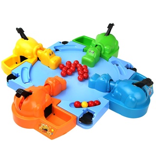 Alimentación hambriento hipopótamo mármol tragar pelota juego de la familia juguetes interactivos niños divertidos