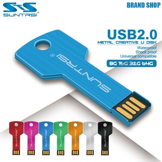 suntrsi usb flash drive 8gb 16g pendrive 32gb 64g 128g pen drive impermeable usb stick [-] u-disk 2.0 key gift para pc