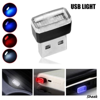Mini Luz USB LED Modelado Ambiental Coche Interior De Neón Del Joyería (7 Tipos De Colores De) SHEEK