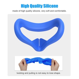 Funda De silicón suave oscuro Anti sudor Para Oculus Quest 2 lentes lavables y antideslizantes Vr accesorios auriculares (9)