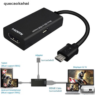 quecaokahai Micro USB 2.0 A HDMI HDTV TV HD Cable Adaptador Para Teléfono Celular Samsung LG S7 CO