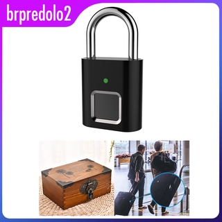 Brpredolo2 candado con cerradura De huella Digital recargable impermeable Para puerta De gimnasio maleta maleta (3)