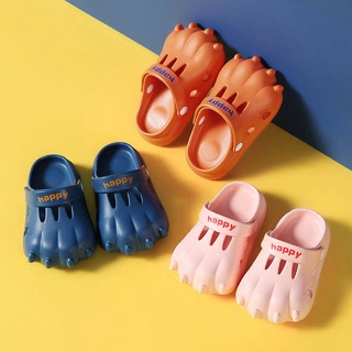[Barly Store]zapatillas de dinosaurio para niños verano 2021 nuevos niños agujero zapatos de fondo suave antideslizante niñas zapatillas cerradas moda