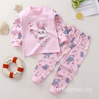 🤷‍♀️Lindo dibujos animados bebé niñas ropa 2pcs algodón manga larga niños ropa conjunto niñas bebé pijama conjunto Tk0n