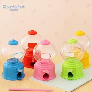 Crazymallueb Mini lindo dulces máquina de caramelo burbuja Gumball dispensador de moneda banco de niños juguete