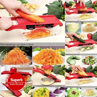 6 en 1 multifuncional cortador de verduras zanahoria patatas accesorios cortador melón pelador cocina C0A4