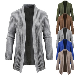 [gcei] chaqueta casual de punto sólido gabardina chaqueta chaqueta de manga larga outwear blusa