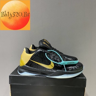 Nike Nike Kobe Preto Ouro 5a generación Tênis De Corrida sapatos Casuais Tênis Para aumentar la Altura Bloggers Venda Promocional Para parejas del mismo Estilo del Campus