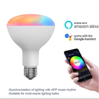 Tuya Zigbee 220V Smart LED Light Bulb 10W RGW+W+C Voice Control Work With Alexa Echo Plus Google Home APP Remote Control mettloveco