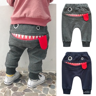 YL Bienes de Spot Promoción Bebé Niños Niñas de Dibujos Animados Tiburón Lengua Harén Pantalones