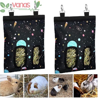 vanas bunny accesorios alimentador de heno suministros para mascotas dispensador de alimentación bolsa colgante conejillo de indias pequeños animales bolsas de almacenamiento de conejo oxford/multicolor