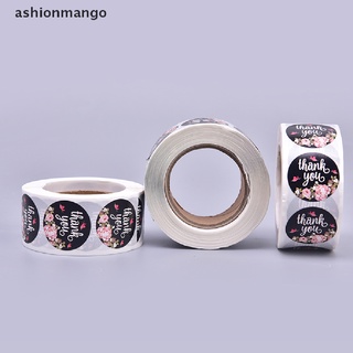 [ashionmango] 500 unids/rollo pegatinas sellado etiquetas hechas a mano personalizado gracias pegatina caliente (1)
