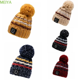 Meiya gorro Casual De lana cálida a prueba De viento Para otoño/invierno Combina con todo/Multicolorido