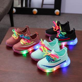 nuevos zapatos deportivos para niños y niñas luz led zapatos para correr antideslizantes transpirables de fondo suave para niños x zapatos