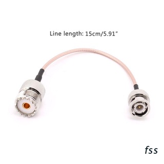 fss. UHF SO239 Female To BNC Male RG316 Pigtail Cable 15cm Radio Coaxial Antenna Cables