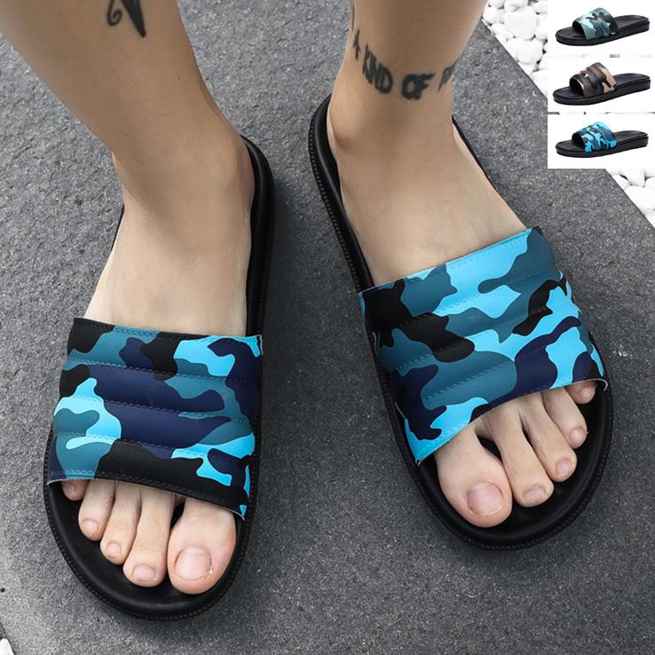 zapatillas de hombre chanclas camuflaje casual diapositivas antideslizante sandalias de playa
