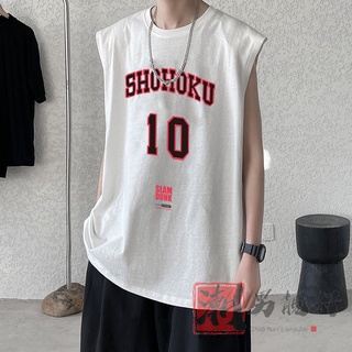 [Trendy Boy Pretty] Verano Chaleco Camiseta Hombres Versión Coreana Moda Único Baloncesto Calle Desgaste Suelto Deportes Hong K