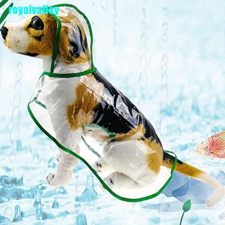 royalvalley impermeable perro impermeable con capucha transparente mascota perro impermeable ropa para mascotas louj